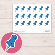 DDZ-9547 planner sticker sheet with enlarged sticker detail