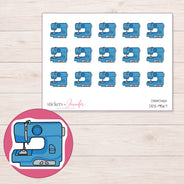 DDZ-9567 planner sticker sheet with enlarged sticker detail
