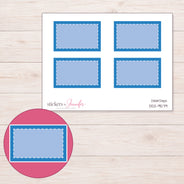 DDZ-9579 planner sticker sheet with enlarged sticker detail