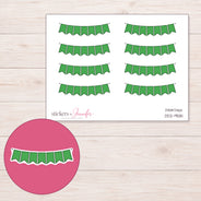 DDZ-9581 planner sticker sheet with enlarged sticker detail