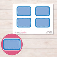 DDZ-9582 planner sticker sheet with enlarged sticker detail