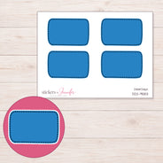 DDZ-9583 planner sticker sheet with enlarged sticker detail