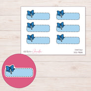 DDZ-9585 planner sticker sheet with enlarged sticker detail