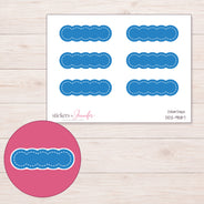 DDZ-9587 planner sticker sheet with enlarged sticker detail