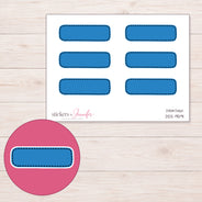 DDZ-9591 planner sticker sheet with enlarged sticker detail