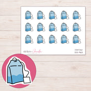 DDZ-9601 planner sticker sheet with enlarged sticker detail