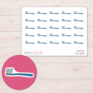 DDZ-9609 planner sticker sheet with enlarged sticker detail