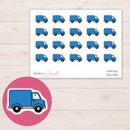 DDZ-9612 planner sticker sheet with enlarged sticker detail