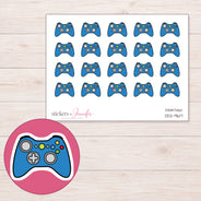 DDZ-9617 planner sticker sheet with enlarged sticker detail