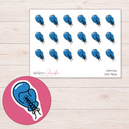 DDZ-9632 planner sticker sheet with enlarged sticker detail