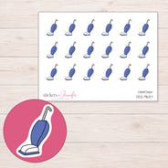 DDZ-9637 planner sticker sheet with enlarged sticker detail