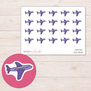 DDZ-9648 planner sticker sheet with enlarged sticker detail