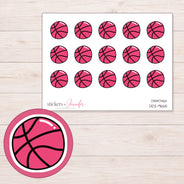 DDZ-9665 planner sticker sheet with enlarged sticker detail