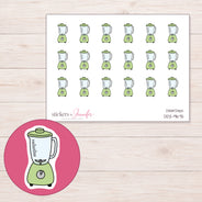 DDZ-9675 planner sticker sheet with enlarged sticker detail