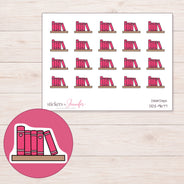 DDZ-9677 planner sticker sheet with enlarged sticker detail