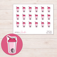 DDZ-9680 planner sticker sheet with enlarged sticker detail