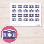 DDZ-9692 planner sticker sheet with enlarged sticker detail