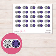 DDZ-9709 planner sticker sheet with enlarged sticker detail