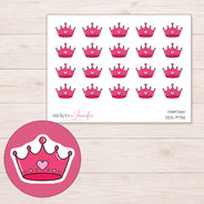DDZ-9735 planner sticker sheet with enlarged sticker detail