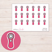 DDZ-9736 planner sticker sheet with enlarged sticker detail