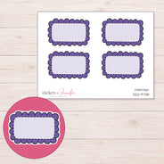 DDZ-9738 planner sticker sheet with enlarged sticker detail