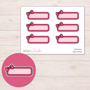 DDZ-9743 planner sticker sheet with enlarged sticker detail