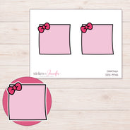 DDZ-9745 planner sticker sheet with enlarged sticker detail