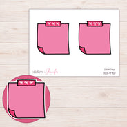 DDZ-9750 planner sticker sheet with enlarged sticker detail