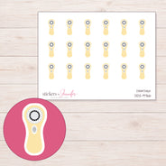 DDZ-9766 planner sticker sheet with enlarged sticker detail