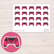 DDZ-9776 planner sticker sheet with enlarged sticker detail