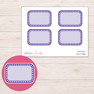 DDZ-9788 planner sticker sheet with enlarged sticker detail