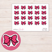 DDZ-9802 planner sticker sheet with enlarged sticker detail