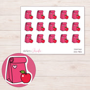 DDZ-9814 planner sticker sheet with enlarged sticker detail