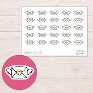 DDZ-9817 planner sticker sheet with enlarged sticker detail