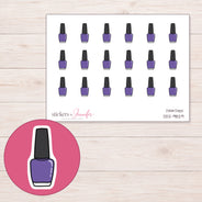 DDZ-9829 planner sticker sheet with enlarged sticker detail