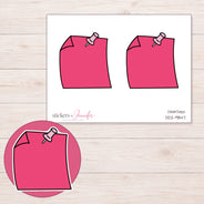 DDZ-9847 planner sticker sheet with enlarged sticker detail