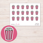 DDZ-9857 planner sticker sheet with enlarged sticker detail