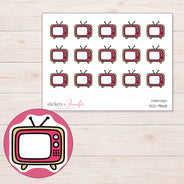 DDZ-9868 planner sticker sheet with enlarged sticker detail