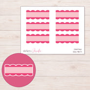 DDZ-9877 planner sticker sheet with enlarged sticker detail