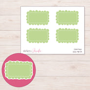 DDZ-9879 planner sticker sheet with enlarged sticker detail