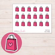 DDZ-9886 planner sticker sheet with enlarged sticker detail