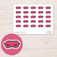 DDZ-9887 planner sticker sheet with enlarged sticker detail