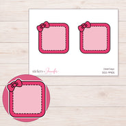 DDZ-9905 planner sticker sheet with enlarged sticker detail