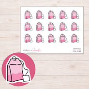 DDZ-9918 planner sticker sheet with enlarged sticker detail
