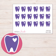 DDZ-9919 planner sticker sheet with enlarged sticker detail
