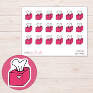DDZ-9923 planner sticker sheet with enlarged sticker detail