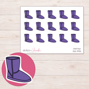 DDZ-9931 planner sticker sheet with enlarged sticker detail