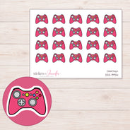 DDZ-9934 planner sticker sheet with enlarged sticker detail