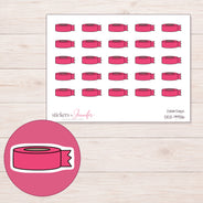 DDZ-9936 planner sticker sheet with enlarged sticker detail