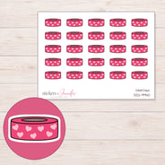 DDZ-9940 planner sticker sheet with enlarged sticker detail